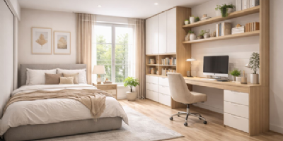 一房兩用不擁擠：臥室結合書房的實用設計指南